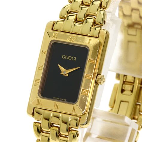 value of black and gold gucci watch|Gucci gold watch ladies.